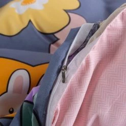 Home Decor Home & Pets Adorable Flower Bunny Print Bedding Set 17 Home Decor Home & Pets Adorable Flower Bunny Print Bedding Set