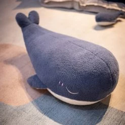 Soft Toy Adorable Fluffy Blue Whale Plushie Plush & Toys