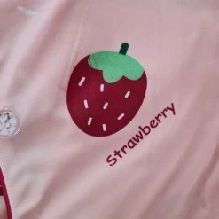 Apparel Adorable Kawaii Strawberry Pajamas Set