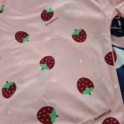 Apparel Adorable Kawaii Strawberry Pajamas Set