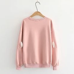 Apparel Adorable Smiley Japanese Bunny Sweatshirt 27 Apparel Adorable Smiley Japanese Bunny Sweatshirt