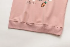 Apparel Adorable Smiley Japanese Bunny Sweatshirt 47 Apparel Adorable Smiley Japanese Bunny Sweatshirt