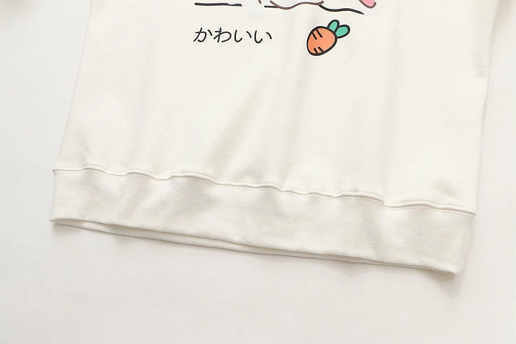 Apparel Adorable Smiley Japanese Bunny Sweatshirt 8 Apparel Adorable Smiley Japanese Bunny Sweatshirt