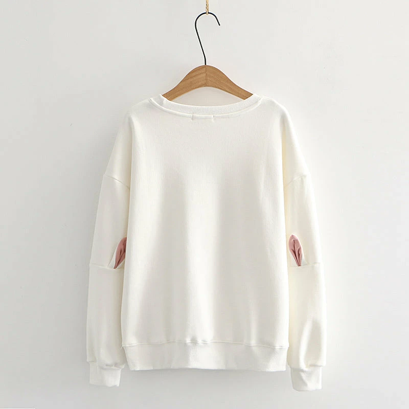 Apparel Adorable Smiley Japanese Bunny Sweatshirt 7 Apparel Adorable Smiley Japanese Bunny Sweatshirt