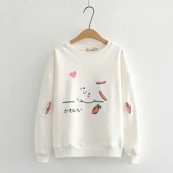 Apparel Adorable Smiley Japanese Bunny Sweatshirt 28 Apparel Adorable Smiley Japanese Bunny Sweatshirt