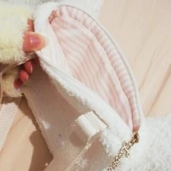 Apparel Adorable White Angel Wings BackPack