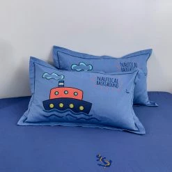 Home Decor Home & Pets Ahoy Sailor Cotton Fitted Sheet 29 Home Decor Home & Pets Ahoy Sailor Cotton Fitted Sheet