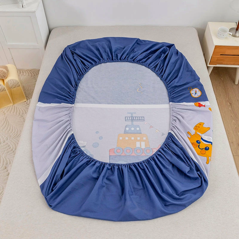 Home Decor Home & Pets Ahoy Sailor Cotton Fitted Sheet 15 Home Decor Home & Pets Ahoy Sailor Cotton Fitted Sheet