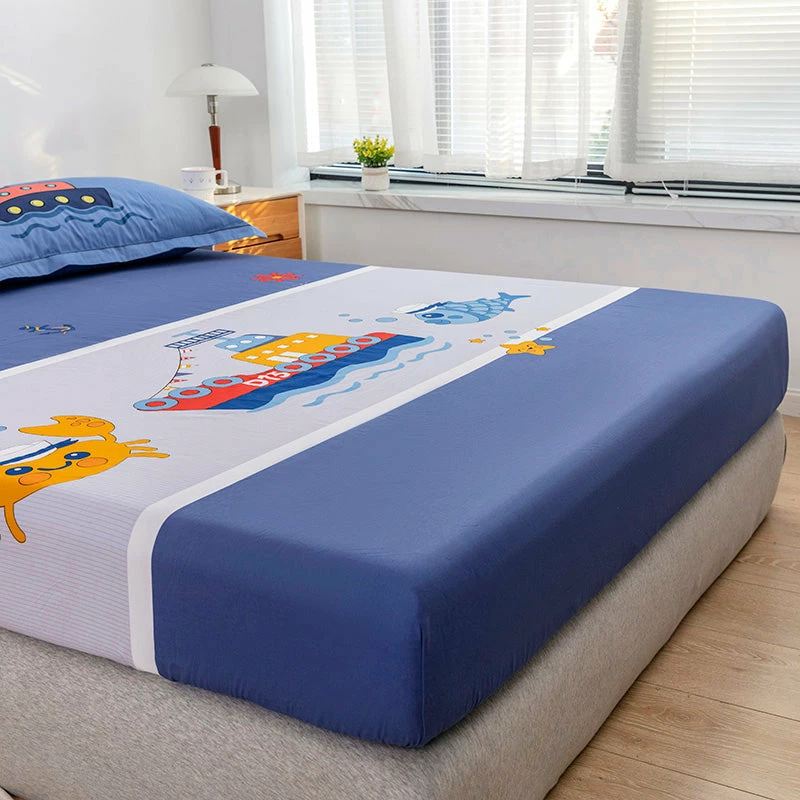 Home Decor Home & Pets Ahoy Sailor Cotton Fitted Sheet 7 Home Decor Home & Pets Ahoy Sailor Cotton Fitted Sheet