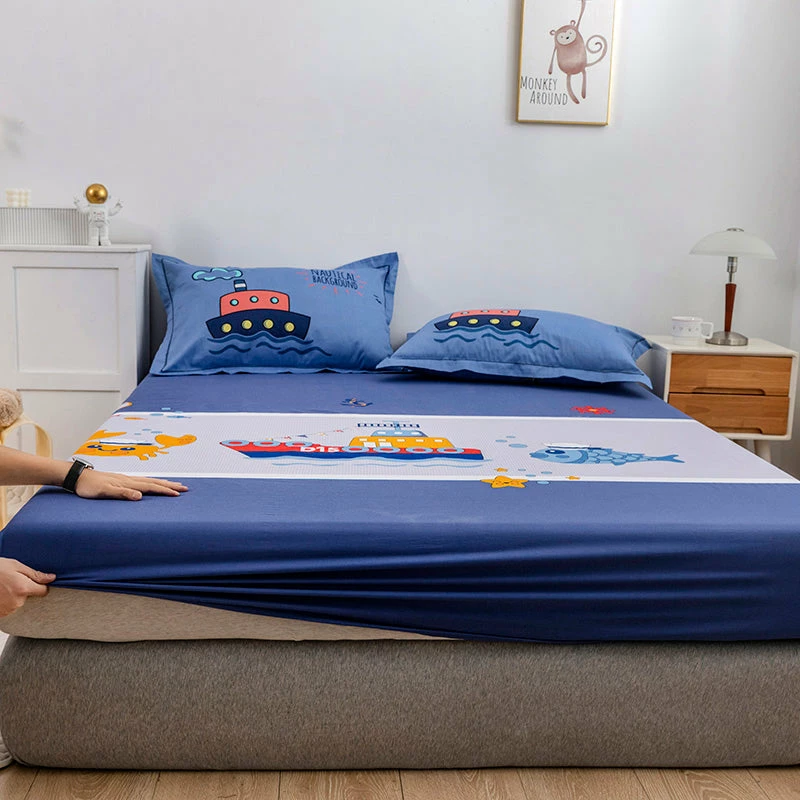 Home Decor Home & Pets Ahoy Sailor Cotton Fitted Sheet 11 Home Decor Home & Pets Ahoy Sailor Cotton Fitted Sheet