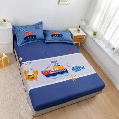 Home Decor Home & Pets Ahoy Sailor Cotton Fitted Sheet 25 Home Decor Home & Pets Ahoy Sailor Cotton Fitted Sheet