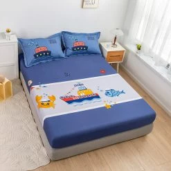 Home Decor Home & Pets Ahoy Sailor Cotton Fitted Sheet 24 Home Decor Home & Pets Ahoy Sailor Cotton Fitted Sheet