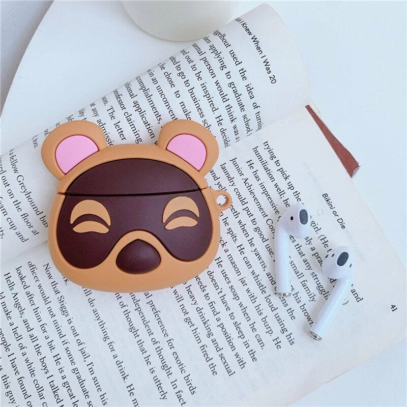 Accessories Animal Crossing Raccoon Leaf Airpods Case (1&2&Pro) 10 Accessories Animal Crossing Raccoon Leaf Airpods Case (1&2&Pro)
