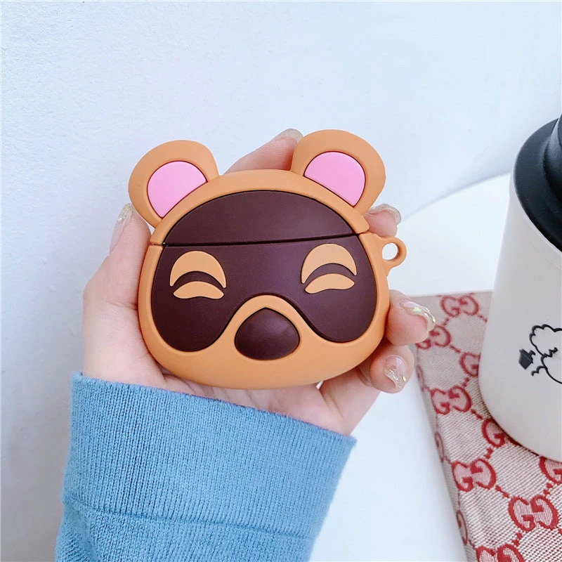 Accessories Animal Crossing Raccoon Leaf Airpods Case (1&2&Pro) 4 Accessories Animal Crossing Raccoon Leaf Airpods Case (1&2&Pro)