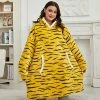 Apparel Animal Kingdom Zebra Leopard Tiger Oversized Thick Blanket Hoodie