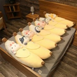 Soft Toy Animals Hiding In Banana Plushies