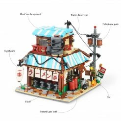 Build It Anime Naruto Ichiraku Ramen Shop Building Set