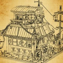 Build It Anime Naruto Ichiraku Ramen Shop Building Set