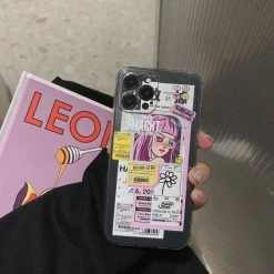 Accessories Art Retro Graffiti Girl Collage IPhone Case