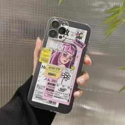 Accessories Art Retro Graffiti Girl Collage IPhone Case