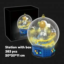Build It Astronaut In A Globe LED Light Set