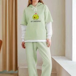 Apparel Avocado Avo-cuddle Half-Sleeve Hoodie