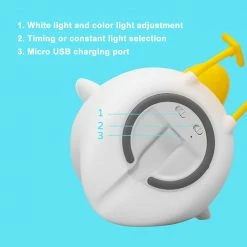 Home Decor Baby Chibi Parrot LED Night Light Sea Animals