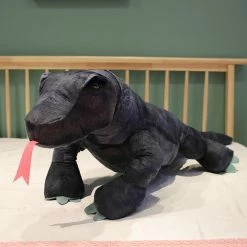 Soft Toy Baja The Black Komodo Dragon Lizard Plushie Plush & Toys