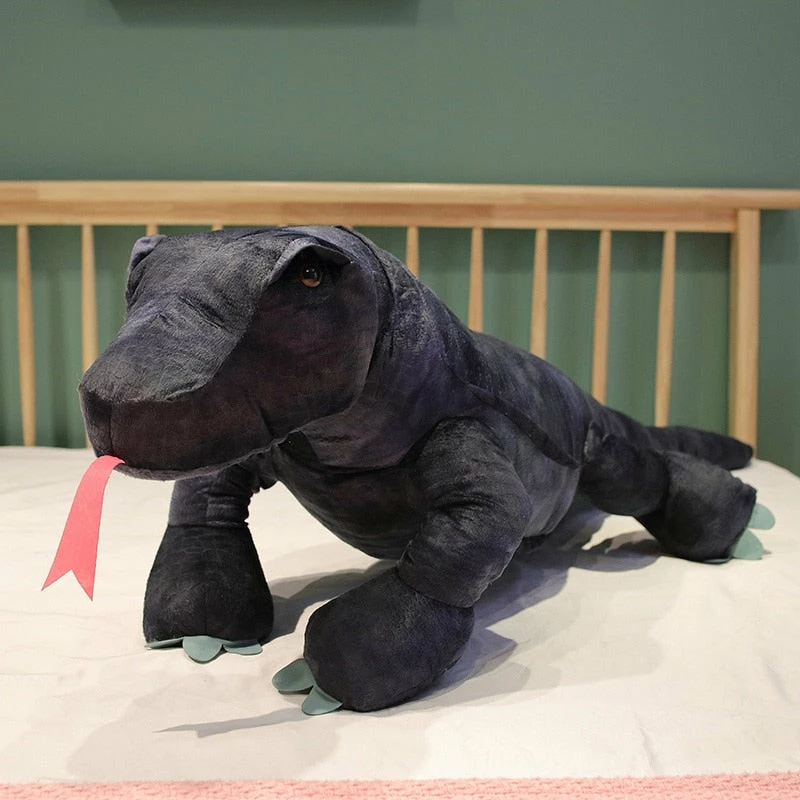 Soft Toy Baja The Black Komodo Dragon Lizard Plushie Plush & Toys 3 Soft Toy Baja The Black Komodo Dragon Lizard Plushie Plush & Toys