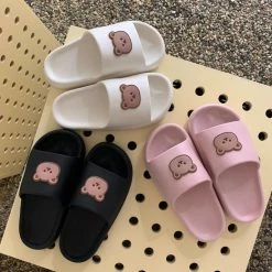 Apparel Beary Cute Open-toe Slippers