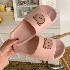 Apparel Beary Cute Open-toe Slippers