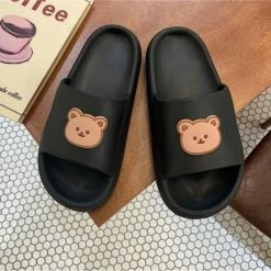 Apparel Beary Cute Open-toe Slippers
