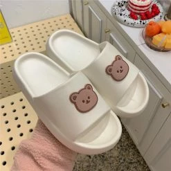 Apparel Beary Cute Open-toe Slippers
