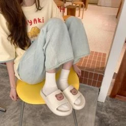 Apparel Beary Cute Open-toe Slippers