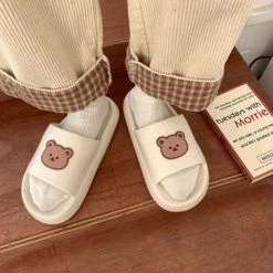 Apparel Beary Cute Open-toe Slippers