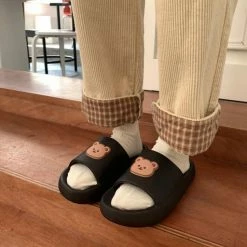 Apparel Beary Cute Open-toe Slippers