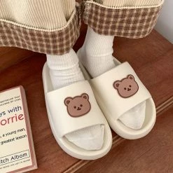 Apparel Beary Cute Open-toe Slippers