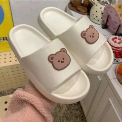 Apparel Beary Cute Open-toe Slippers