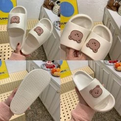 Apparel Beary Cute Open-toe Slippers