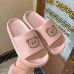 Apparel Beary Cute Open-toe Slippers