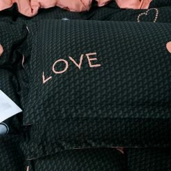 Home Decor Black Pink Love Supreme Bedding Set Home & Pets 17 Home Decor Black Pink Love Supreme Bedding Set Home & Pets