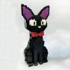 Build It Black Sitting Cat Nano Building Set