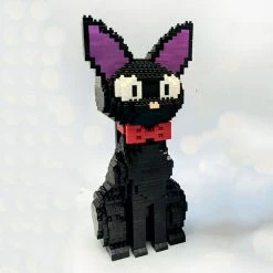 Build It Black Sitting Cat Nano Building Set