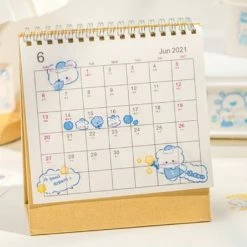 Accessories Stationery Blue Bear Night Time Stickers Set