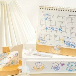 Accessories Stationery Blue Bear Night Time Stickers Set