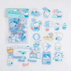 Accessories Stationery Blue Bear Night Time Stickers Set
