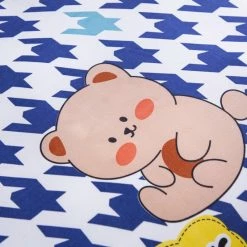 Home Decor Home & Pets Blue Kriss Kross Teddy Bears Bedding Set