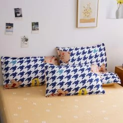 Home Decor Home & Pets Blue Kriss Kross Teddy Bears Bedding Set