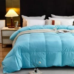 Home Decor Blue Sky Luxury White Goose Down Duvet Comforter