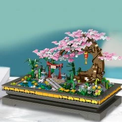 Build It Bonsai Cherry Blossom Sakura Shrine Nano Building Sets